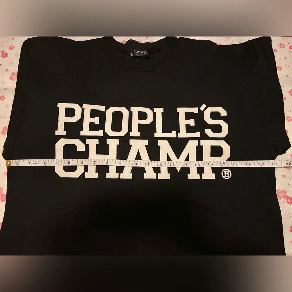 Breezy Excursion People's Champ Black Crew Sweatshirt Mens Size M